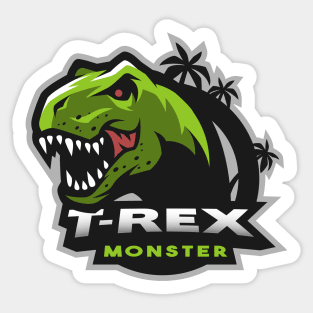 T-rex monster. Sticker